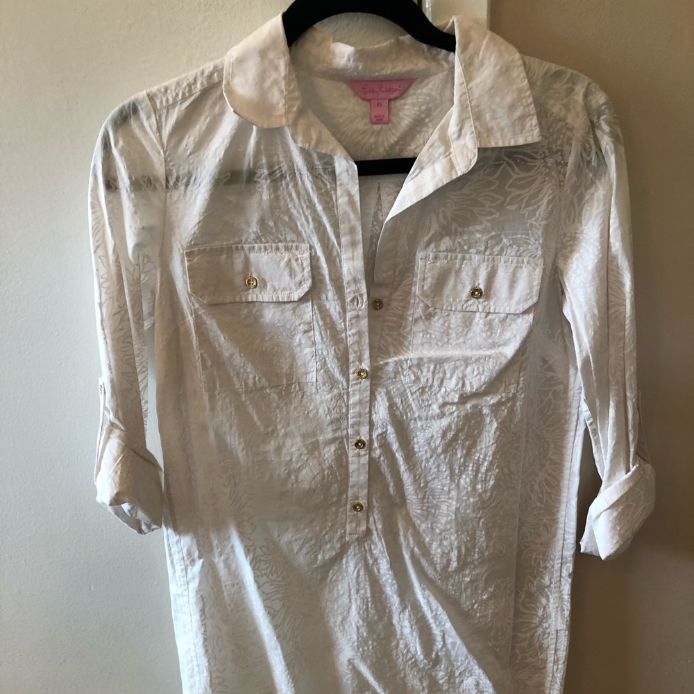 Lilly Pulitzer Shirt Dress Cover Up NWOT